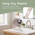 thumbnail image 4 of REGALWOVEN Chenille Hand Towels with Hanging Loop, 1 Pack Funny Bathroom Hand Towel in Sheep Shape, Absorbent Fast Drying Towels Grey 7" x 7", 4 of 6