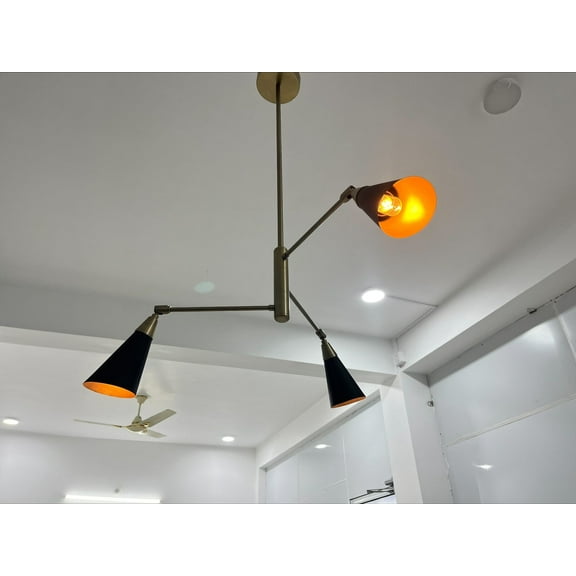 Mid century 1950 Chandelier Lights fixture Semi flush Lights for Ceiling