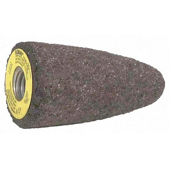 1-3/4" Grinding Cone, 3" Thickness, Aluminum Oxide, 24 Grit, 5/8-11 Arbor Size