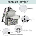thumbnail image 4 of Watercolor Floral Pattern Ergonomic Travel Backpack for Students, 4 of 4