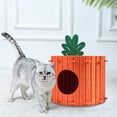 thumbnail image 6 of NWOKYZGH Rabbit Hideout, Felt Cloth Bunny Bed, Carrot theme Guinea Pig Beds, Small Animal Hideaway House,s Hiding Hut, 6 of 6