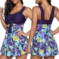 thumbnail image 3 of POINTERTECK Maillot de Bain une Pièce pour Femmes Grande Taille Jupe +Shorts, 3 of 4