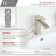 thumbnail image 3 of Stylish Sabana Ht 7" Single Handle Brushed Nickel Bathroom Faucet B-109B, 3 of 12
