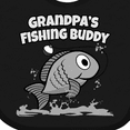 thumbnail image 4 of Inktastic Grandpa's Fishing Buddy (blue) Boys or Girls Baby Bib, 4 of 4