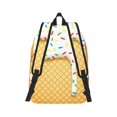 thumbnail image 3 of Balery White Ice Cream Vintage Canvas Backpack for Men and Women - Large Capacity, Durable Travel Laptop Bag for School, Work, Hiking, and Outdoor Activities, 3 of 7