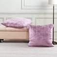 thumbnail image 2 of Home Soft Things Textured Velvet Pillow Covers (Set of 2), - Mauve Shadows - 26" x 26", 2 of 6