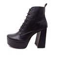 thumbnail image 2 of Bota Dasalo Negra De Agujeta Con Plataforma Para Mujer, 2 of 4