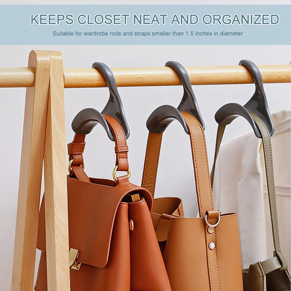 Purse Hanger Hook Bag Rack Holder Over The Closet Rod Hanger for Storing and Organizing Purses Yellow Walmart