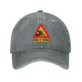 thumbnail image 1 of DouZhe Adjustable Washed Cotton Baseball Cap - Funny Humor Warning Prints Vintage Dad Hat Unisex Sports Caps (Gray), 1 of 6