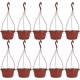 thumbnail image 1 of Paquete de 10 macetas de plástico para plantas de jardín, autorriego, colgantes, para plantas de interior y exterior, 1 of 5