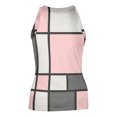 thumbnail image 5 of JULMCOMO Ribbed Knit Tank Tops for Women Plaid Crew Neck Sleeveless Summer Tank Tops Striped Color Block Slim Fit Casual Shirts Light pink L, 5 of 5