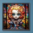 thumbnail image 1 of 5D bricolaje redondo completo taladro diamante pintura Halloween miedo muñecas vidrieras arte FLhrweasw Nuevo, 1 of 9