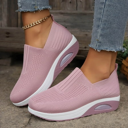 XDDST Womens Flats Comfortable Dressy Women s Summer Fashion Round Toe Mesh Breathable Solid Color Casual Shoes One Foot Stirrup Sneakers