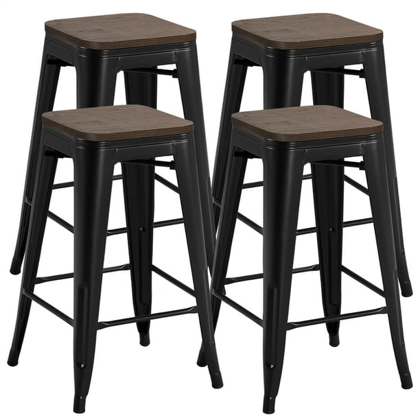 Yaheetech 26 Set Of 4 Barstools, How High Bar Stools For Counter