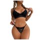 thumbnail image 1 of Lencería sexy para mujer Encaje Tentación Babydoll Ropa interior Bragas Calzoncillos Ropa de dormir Calzoncillos Traje Fridja nalpqowj45381, 1 of 1