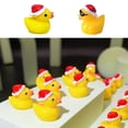 thumbnail image 2 of Mini patos navideños de resina, decoraciones navideñas en miniatura, pato amarillo, accesorios Kawaii para el hogar, dispositivo de escritorio, 10-30 Uds., 2 of 4