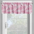 thumbnail image 2 of Ambesonne Flowers Valance Pack of 2, Pinkish Paisley Pattern, 54"X12", Pink, 2 of 5