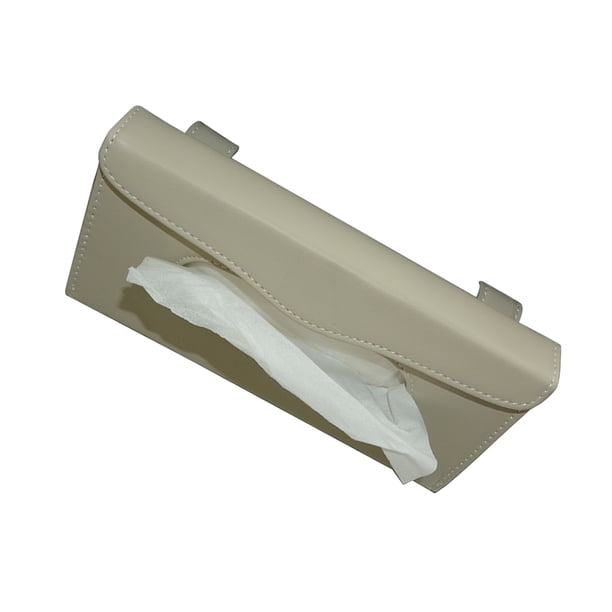 Caja de almacenamiento de pañuelos para parasol de coche, organizador de caja Interior, bolsa de servilleta impermeable, resistente al desgaste, Almacenamiento y organización del hogar Portada/Beige Moyic HA063031-04B