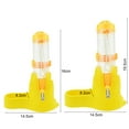 thumbnail image 3 of ievspot 80/120ml Hamster Rabbit Water Bottles 2 in 1 Free Standing Bottle with Stand and Food Bowl Cage Hanging Water Dispenser, 3 of 5