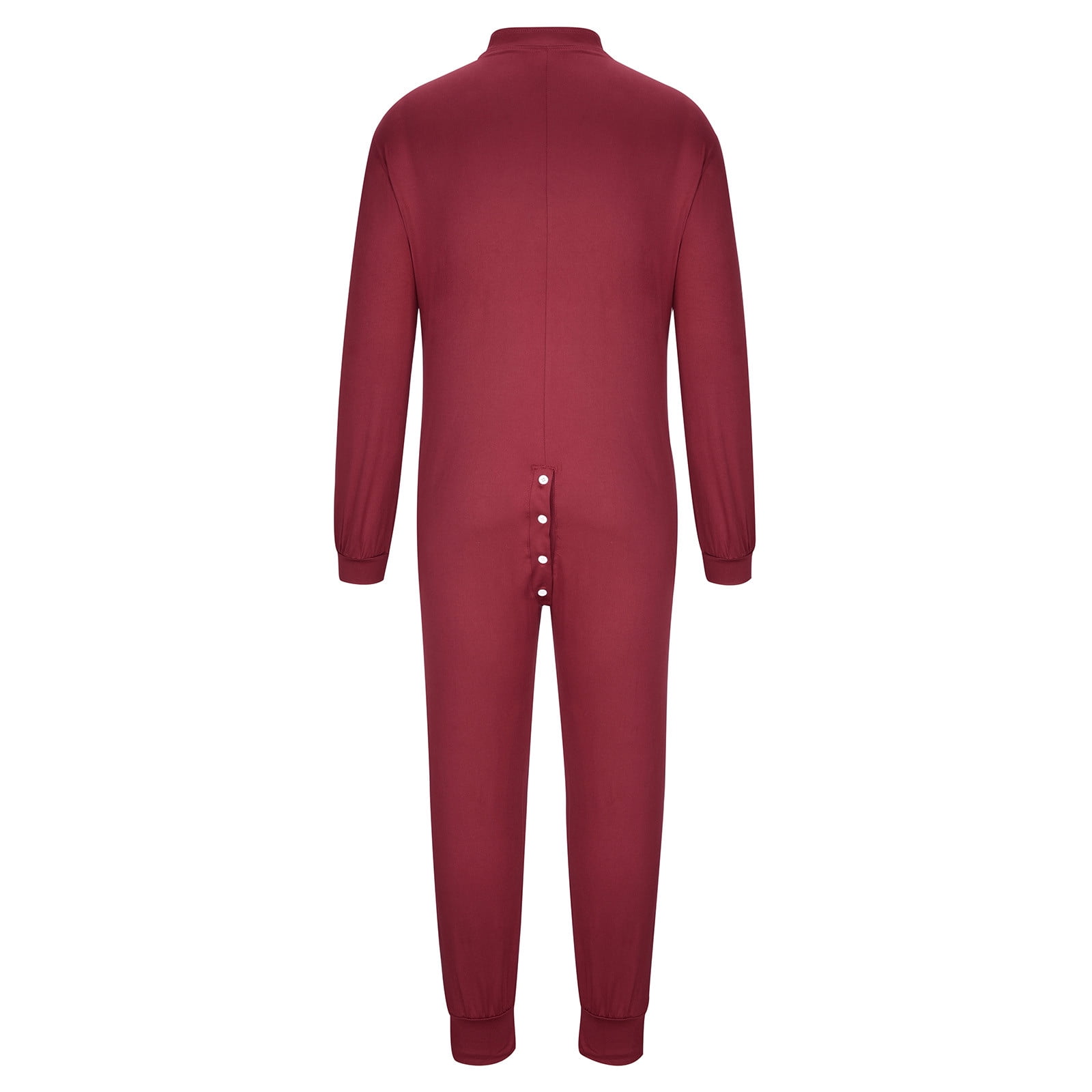 SOOMLON Men's Casual Jumpsuit Festival Pants Fit Button Onesie