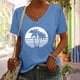 thumbnail image 2 of Camiseta sin mangas con cuello en V y estampado informal elegante para mujer OAVQHLG3B Store  lin121212, 2 of 5
