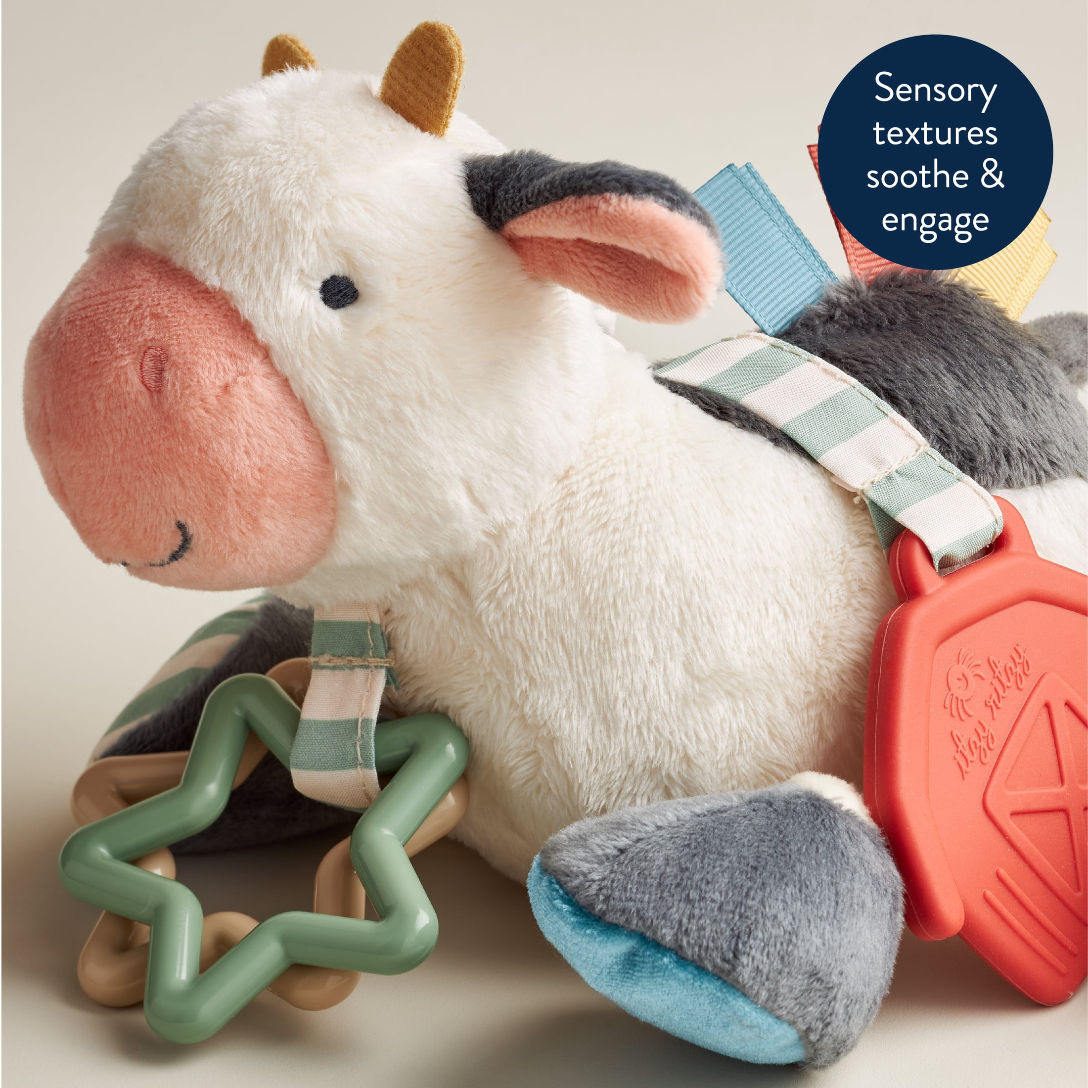 Itzy Ritzy Link & Love™ Stroller and Car Seat Activity Plush Cow