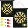Trademark Games Magnetic Roll-Up Dart Board and Bullseye Game with Darts