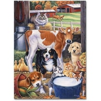 Trademark Fine Art 'Barn Pals' Canvas Art by Jenny Newland