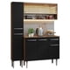 thumbnail image 1 of Mueble de Cocina Compacta 137cm Sin Tarja Emilly Madesa 09 MN, 1 of 10