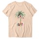 thumbnail image 2 of Puntoco Blusa de manga corta con estampado de moda para mujer, divertida camiseta de cuello redondo, 2 of 3