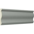 thumbnail image 2 of Ekena Millwork 4 3/4"H x 7/8"P x 94 1/2"L Stockport Chair Rail (2-Pack), 2 of 6