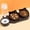 black, variant on Generic Plastic Raised Cat Dishes, Automatic Water Bottle 3 in 1 Pet Bowls 2 Food Bowls and Water Feeder Set Wet Dry Food Bowl Set for Cats Puppy Small Dogs