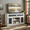 White-Style1, variant on Eyisean 58" Farmhouse TV Stand with Storage Cabinet, Carved Embossed Door Table with Storage, Adjustable Shelves, Buffet Cabinet with Sliding Doors, Entry Table for Living Room