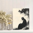 thumbnail image 2 of Qisvanset Framed Canvas Wall Art, 12x16 Inch Elijah Juniper Tree Angel Bible Sketch Art, 2 of 5