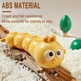 thumbnail image 3 of Yellow Wind Up Crawling Caterpillar Toy For Kids Early Development With Clockwork Movement And Color Recognition Size Approx 5.9In Long Weight 0.09Lb Fun Playtime Activity, 3 of 6