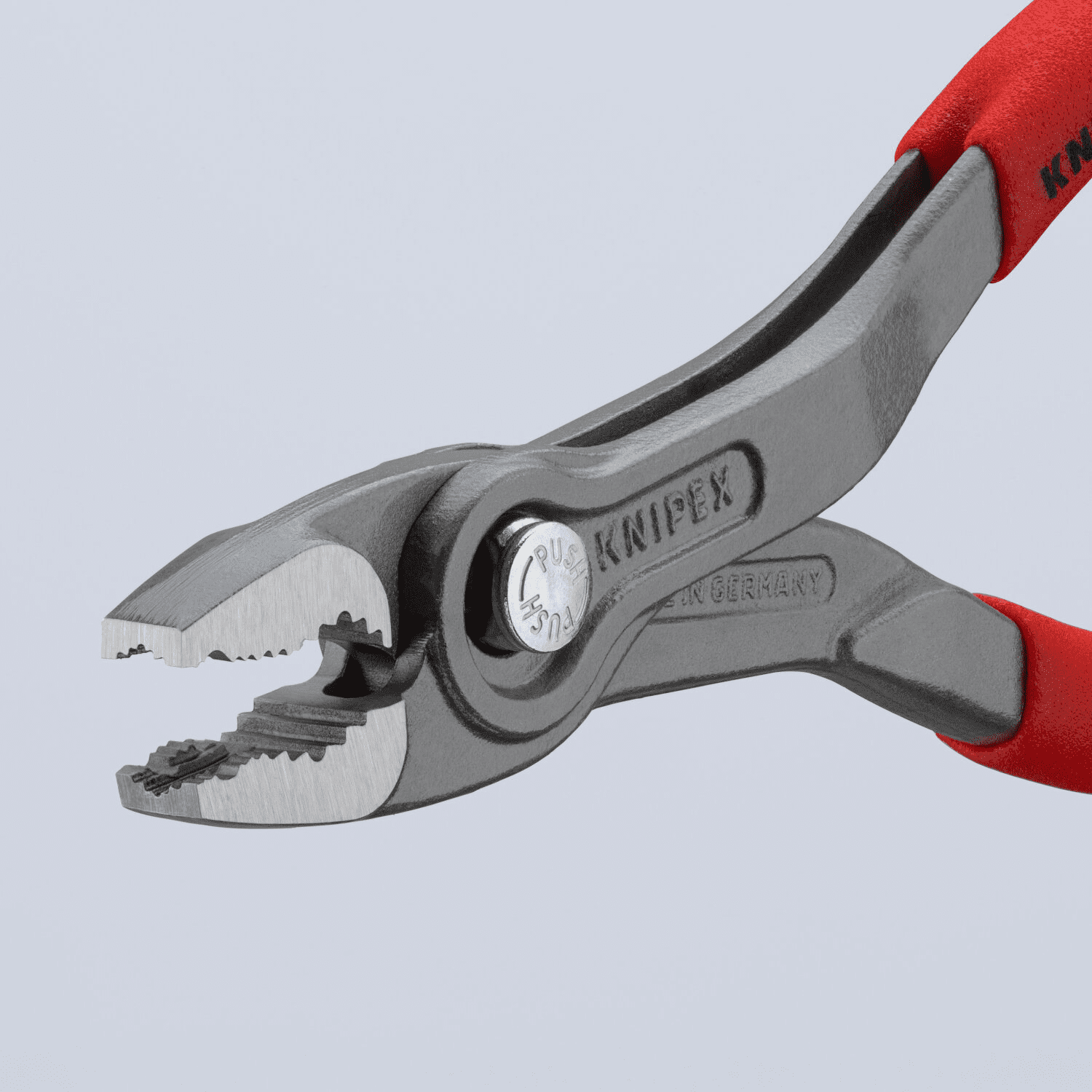 Knipex 00 19 61 V01 TwinGrip Plastic Dipped Pliers Set and Tool Roll, 6"