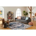 thumbnail image 3 of SAFAVIEH Evoke Westley Bordered Area Rug, Navy/Gray, 6'7" x 6'7" Square, 3 of 9