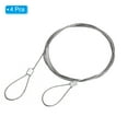 thumbnail image 3 of Unique Bargains Stainless Steel Cable, 4 Pack PVC Coated 1/32' Wire Rope for Deck Railing 3.3ft, 3 of 4