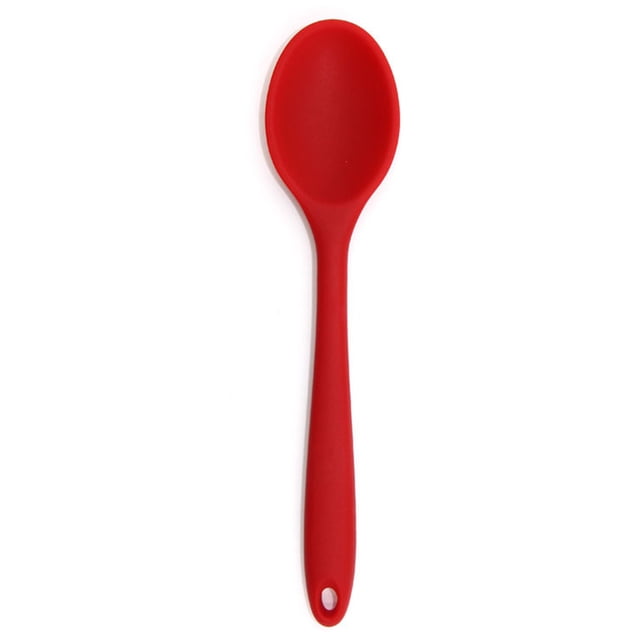 Billuyoard Cuchara de silicona Cocina Cocina Beber profesional Hogar Vajilla Resistente al calor Cuchara de sopa flexible Suministros Rojo Type3 NO3 Billuyoard HA062987-01B