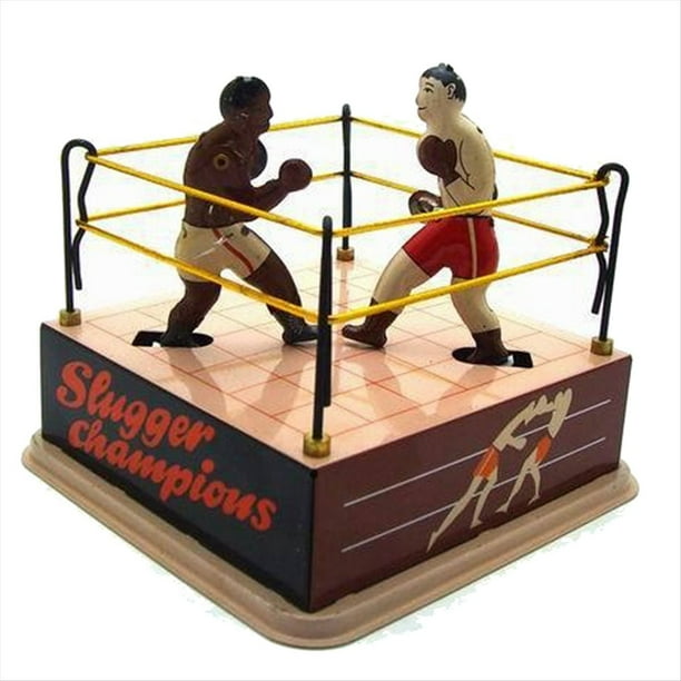 Juguete de Boxeo con Mecanismo de Relojería, con Temática Nostálgica, Decoración de Ring de Boxeo, Juguete Retro Coleccionable