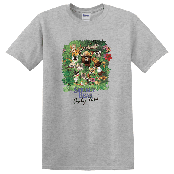 Smokey Bear Only You! 90's Vintage Wildlife Scene T-shirt