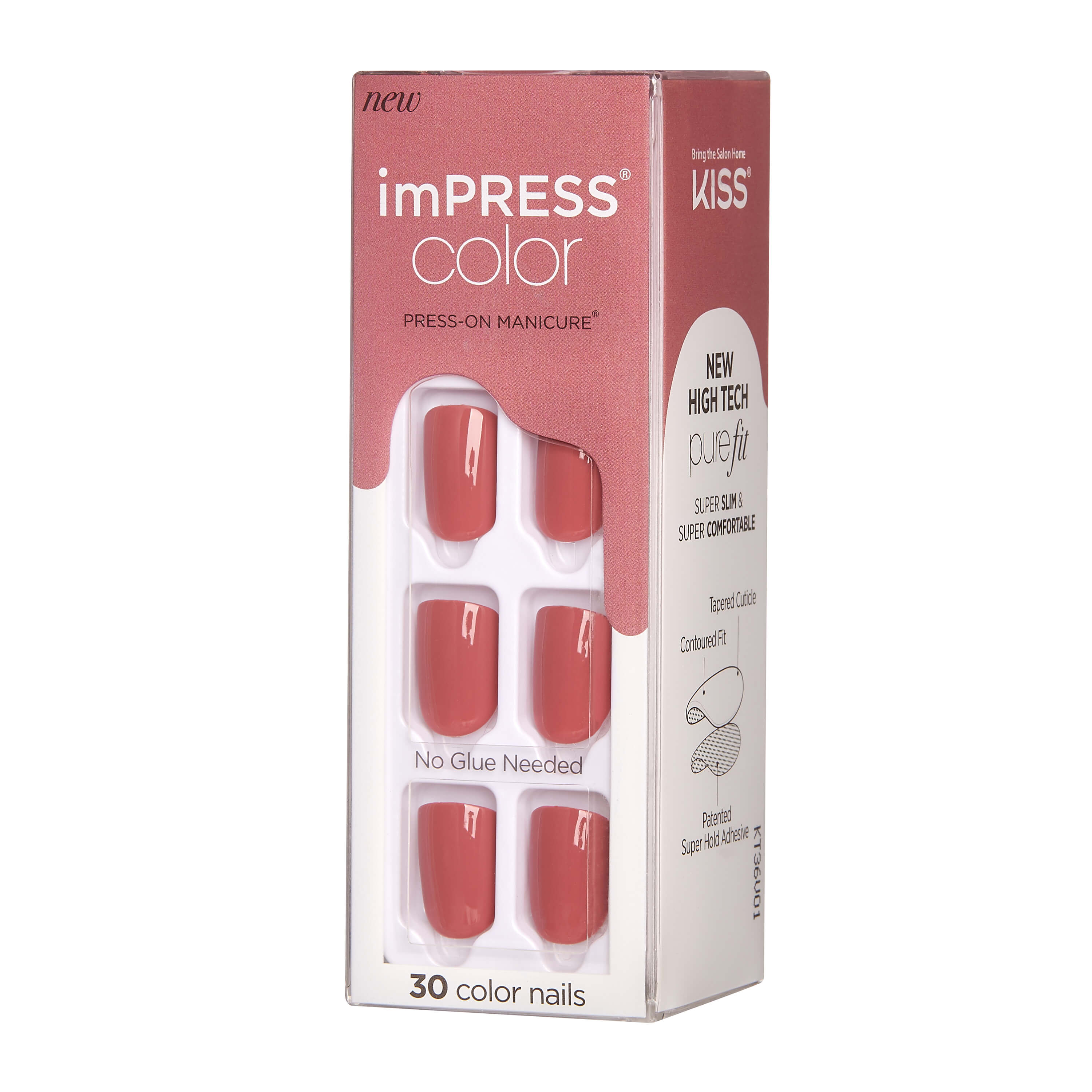 KISS imPRESS Color Press-on Manicure, Platonic Pink, Short, Adult ...