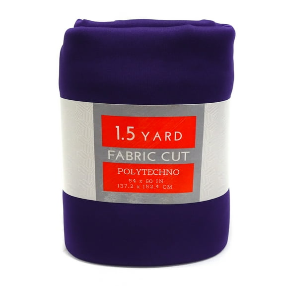 Shason Textile 60" x 1.5 yd Polyester Blend Spandex Polytechno Two Way Stretch Apparel Fabric, Purple