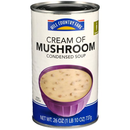 2 Pack - Hill Country Fare Cream of Mushroom Condensed Soup - Family Size - 26 oz Packaging may vary