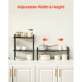 thumbnail image 3 of VEVOR 2 Tier Cabinet Organizer Shelf Counter Shelves Steel Kitchen Storage Spice Rack, 3 of 9