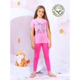thumbnail image 2 of Prestigez Ensemble de Pyjama de Nuit 4 Pcs en Coton Biologique Ajusté pour Filles, 2 of 7