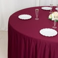 thumbnail image 6 of BalsaCircle 120 in Burgundy Scuba Polyester Round Tablecloth Party Linens Wedding Events Decorations Supplies, 6 of 8