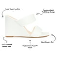 thumbnail image 5 of Journee Collection Womens Kailee Tru Comfort Foam Slip On Open Square Toe Wedge Sandals, 5 of 7