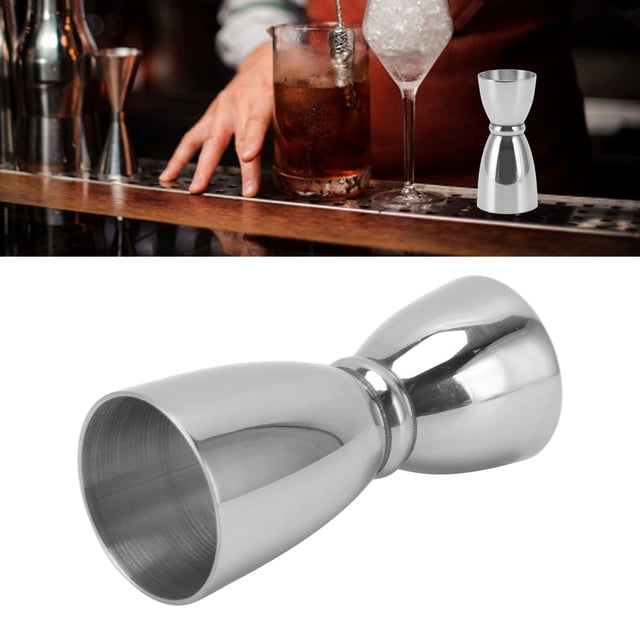 Stainless Steel Bar Jigger, Bell Shaped Wide Opening Durable Rustproof Measuring Liquor Jigger for Bars