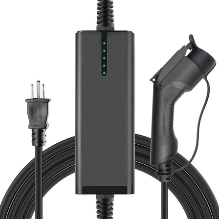 15A EV Charger Level 1 J1772 EVSE 20ft Home 110V-120V IP65 Portable Charge Station Compatible with All EV Cars…